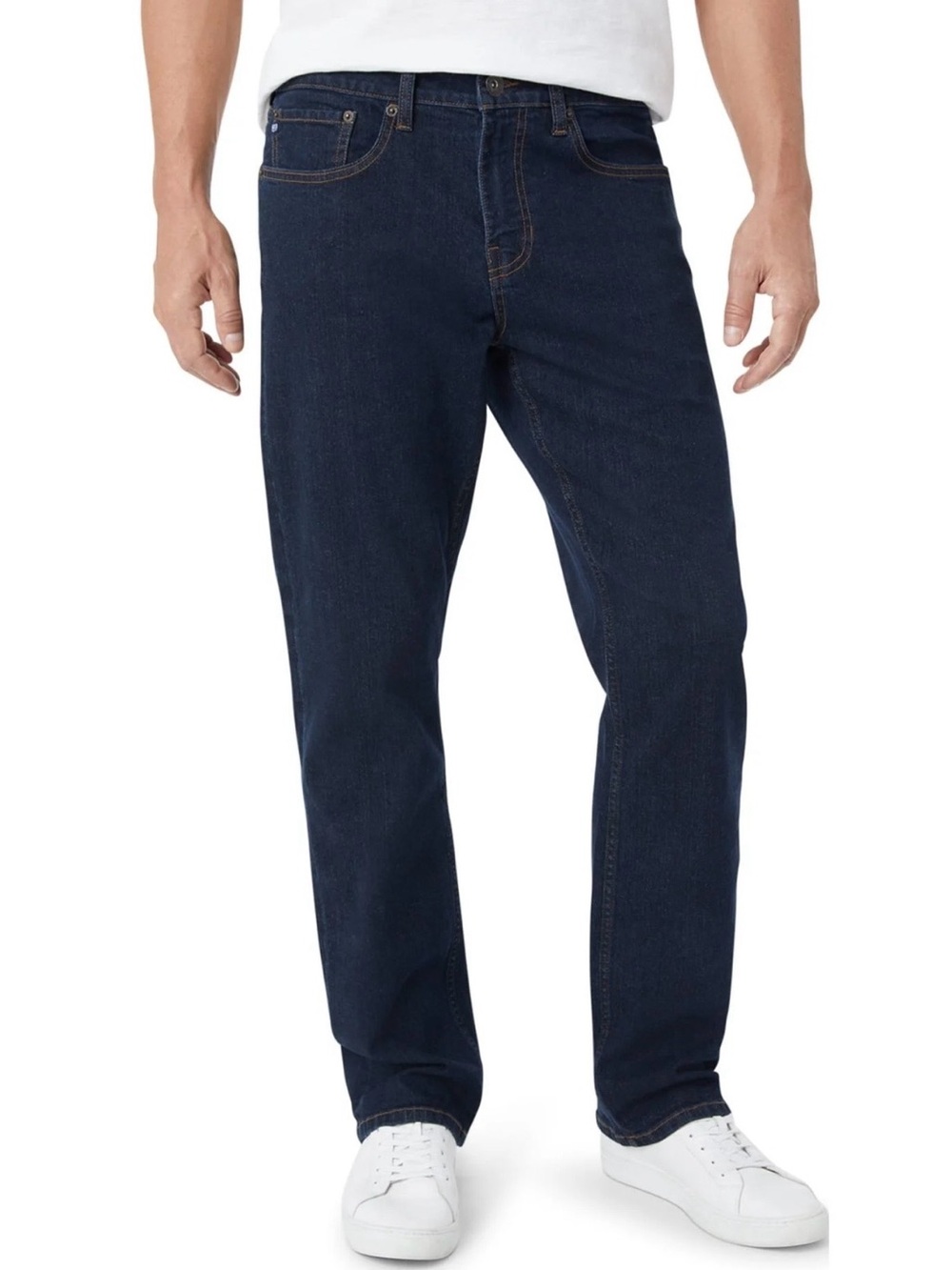 Chaps Men's Dark  casual Indigo Straight Jeans size 12 99% cotton